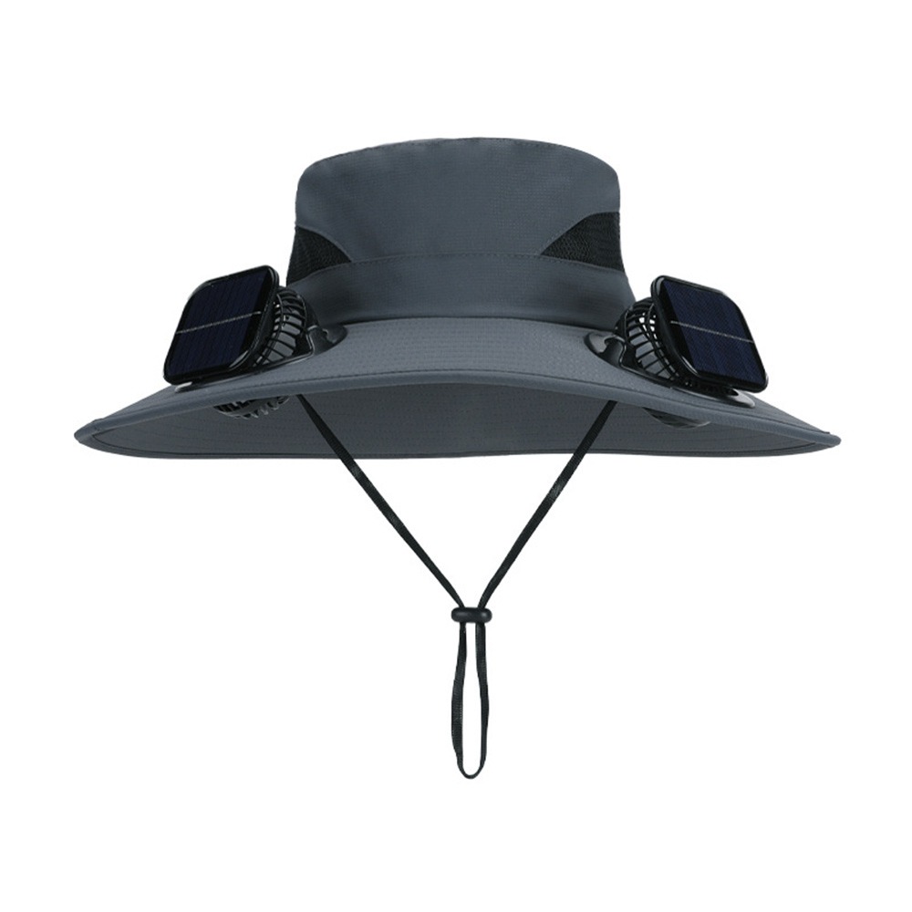 Renewable Energy Fan - Cappello Creativo con Ventilatore Solare Anti-UV