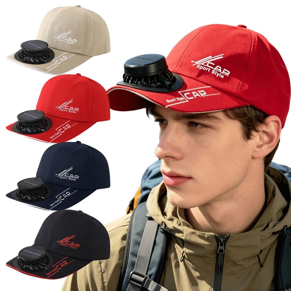 Renewable Energy Fan - Cappello Solare Traspirante alla Moda con