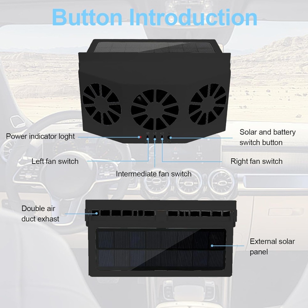 Ventilatore per Auto a 3 Teste - Renewable Energy Fan recensione e prezzo